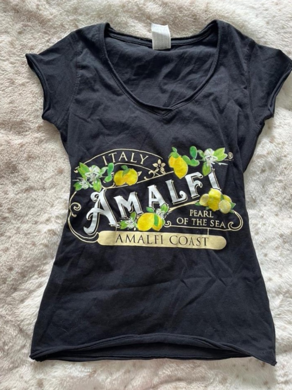 Italy Amalfi Coast Women’s Small Cap-Sleeve Top